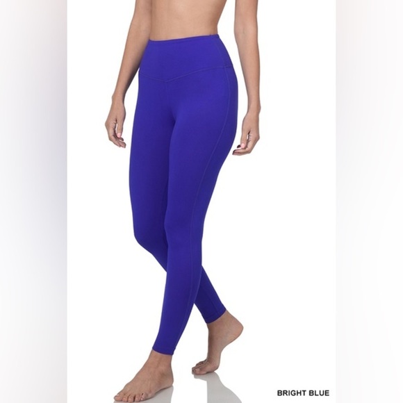Zenana Brushed Microfiber Full Length Leggings - Picture 1 of 2